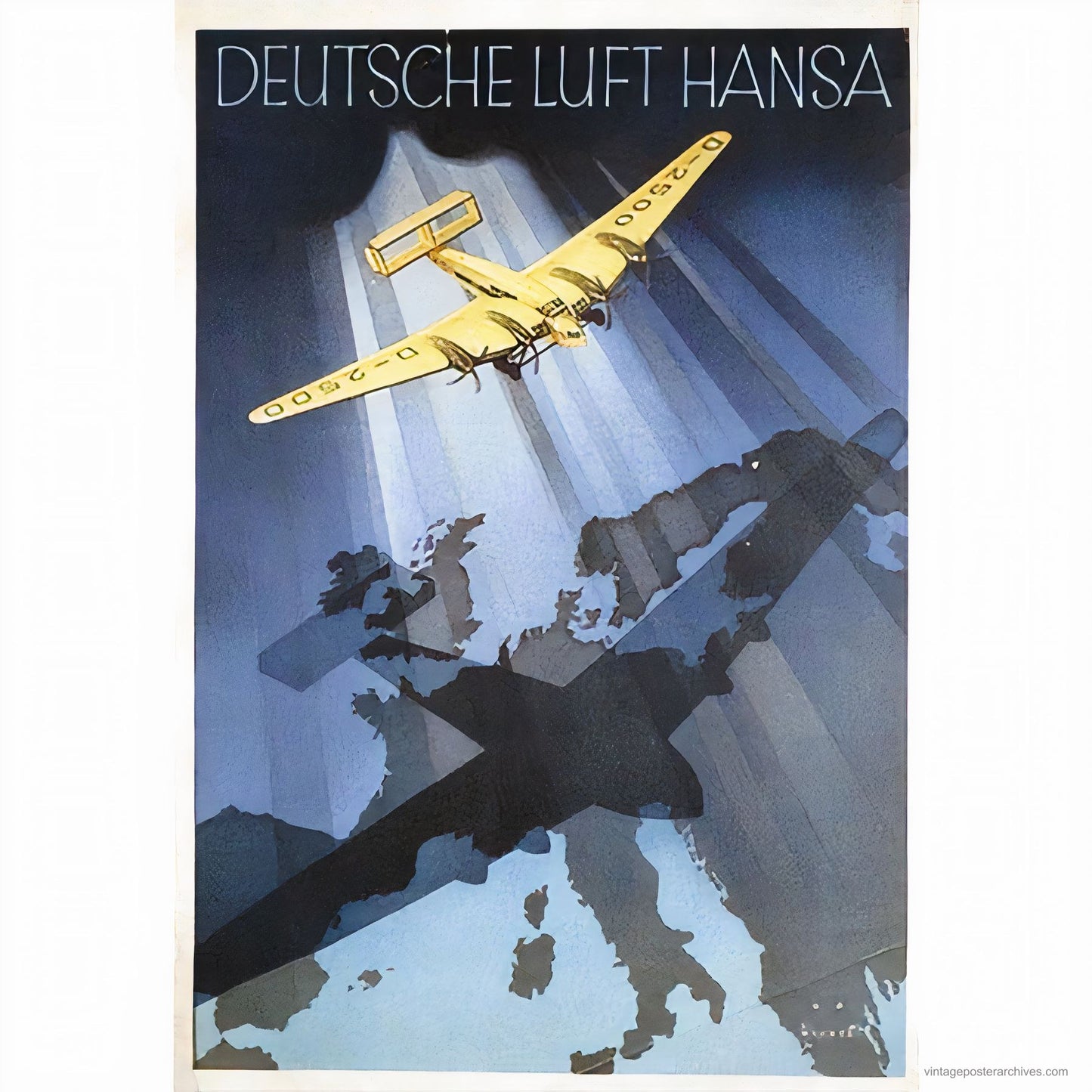 Deutsche Lufthansa 1932 | Jupp Wiertz Aviation Poster