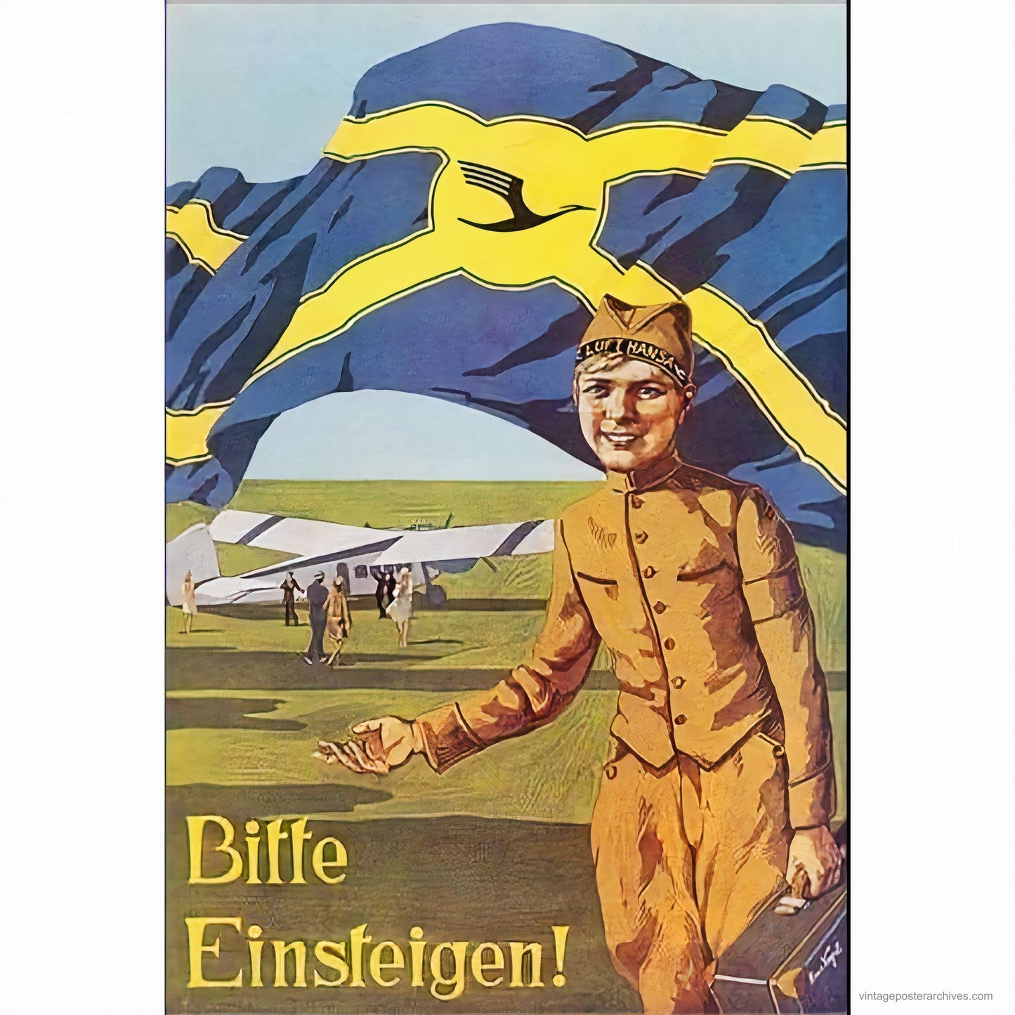 Deutsche Luft Hansa 1926 | Hans Vogel Airline Poster