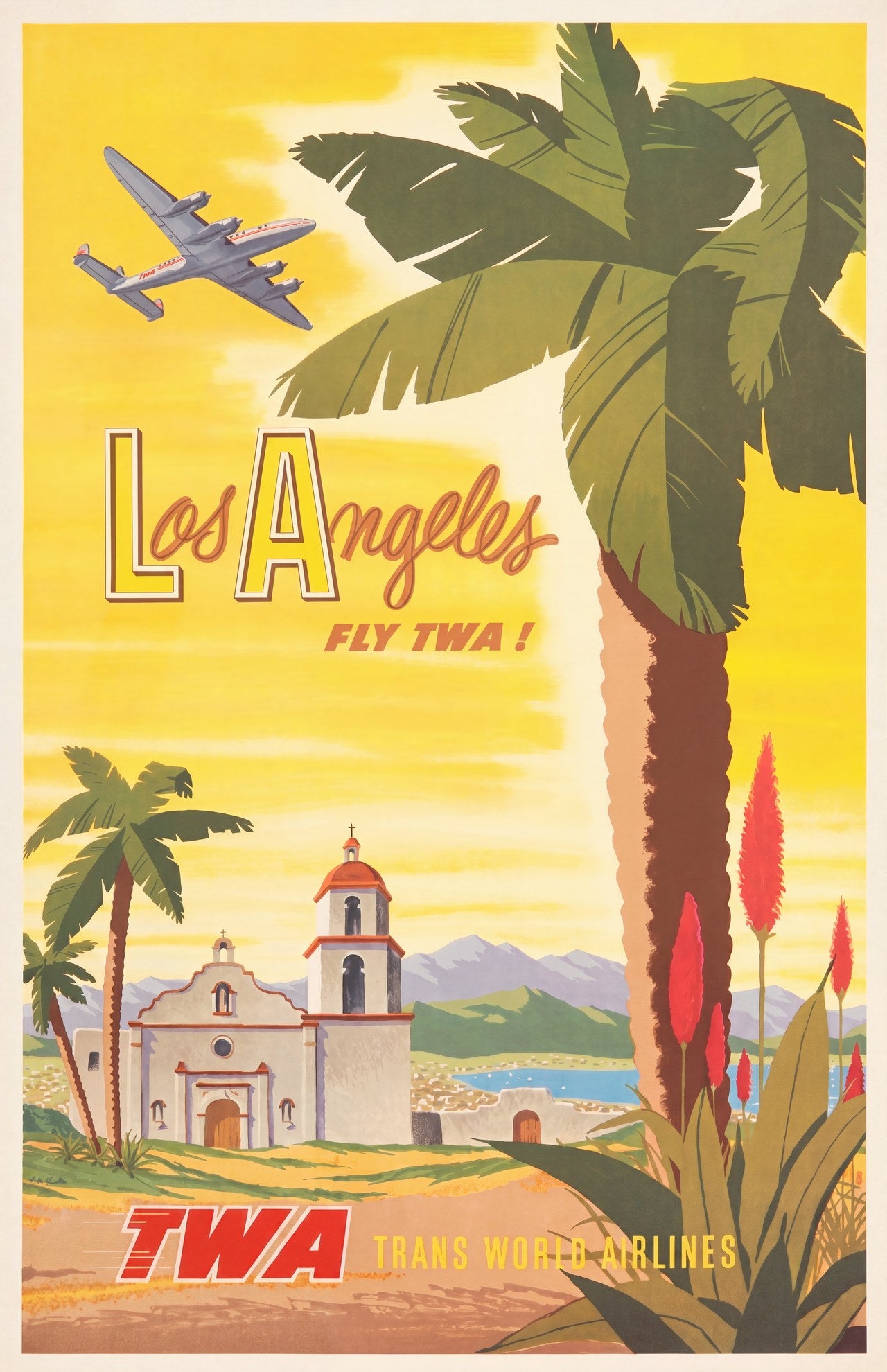 TWA Los Angeles 1960 | David Klein Aviation Poster