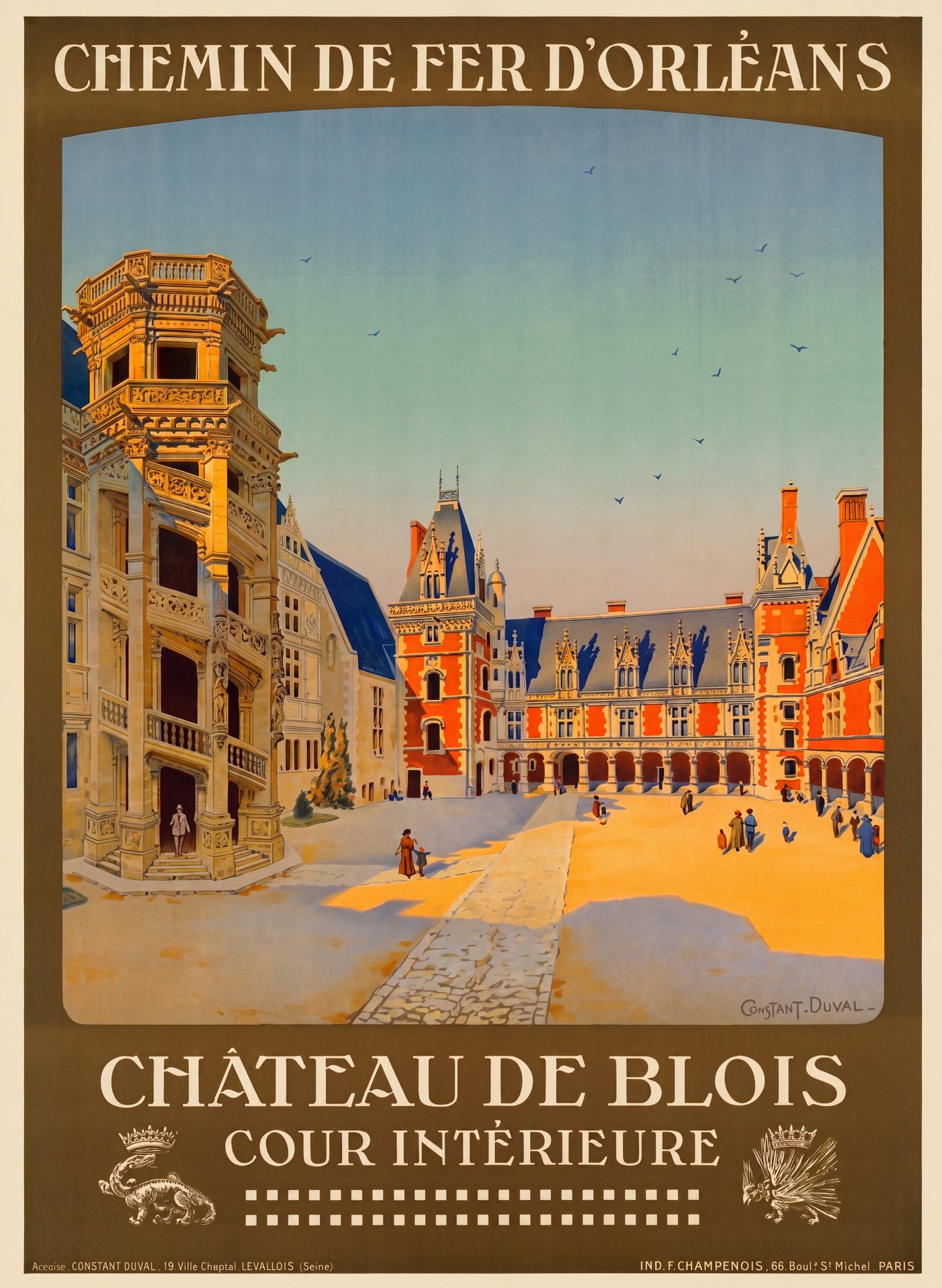 Château de Blois Railway Poster | Constant Duval 1910s