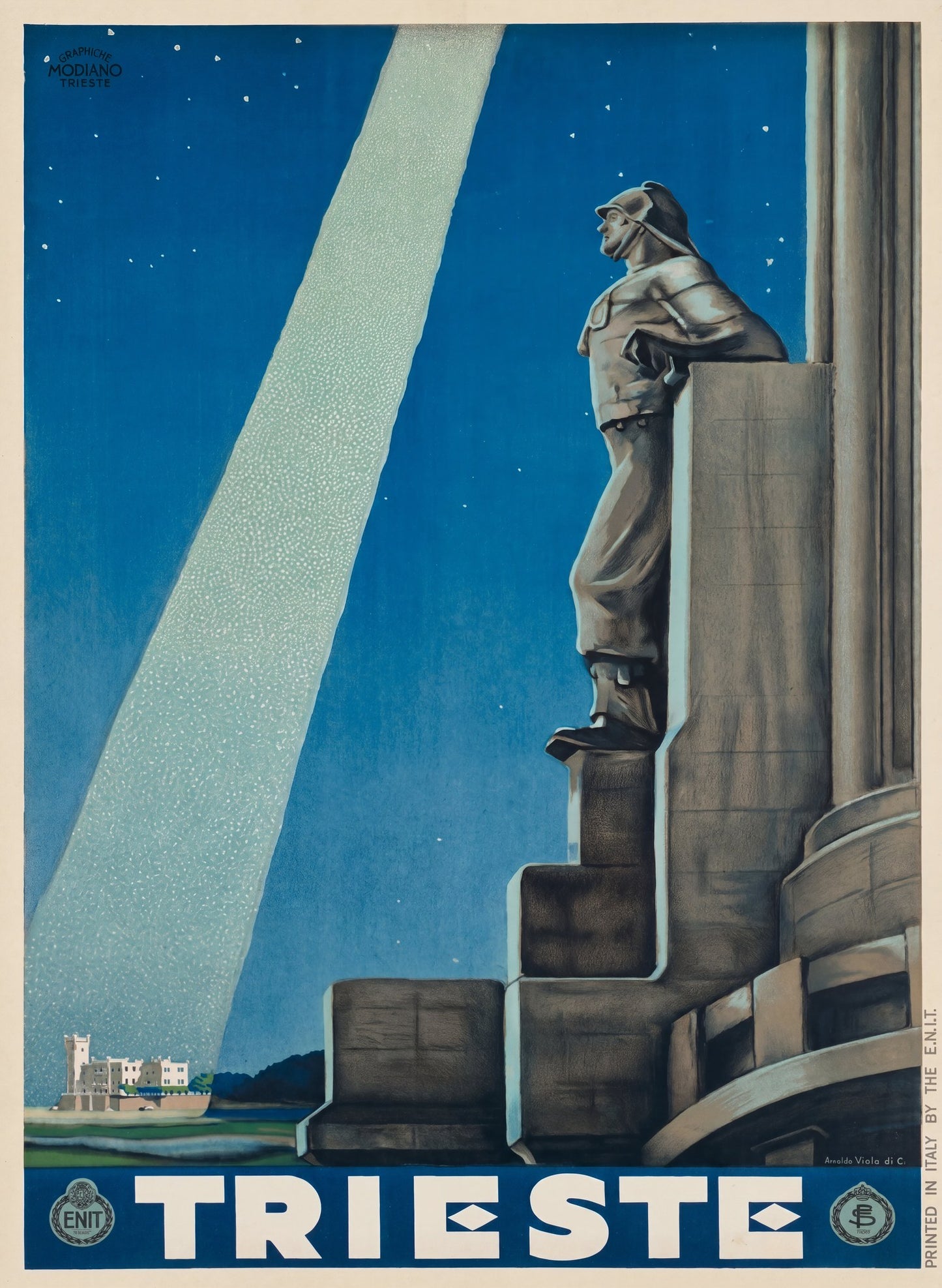 Trieste ENIT 1930 | Italian Travel Poster