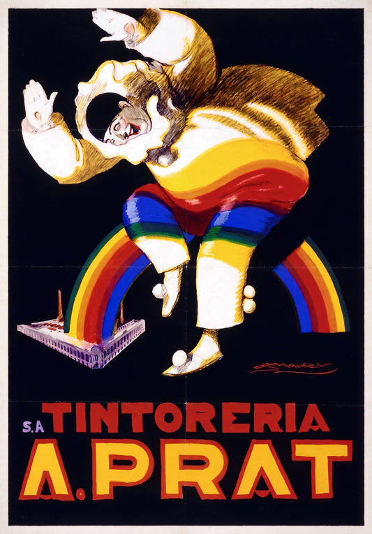 Mauzan Tintoreria A. Prat 1927 | Vintage Advertising
