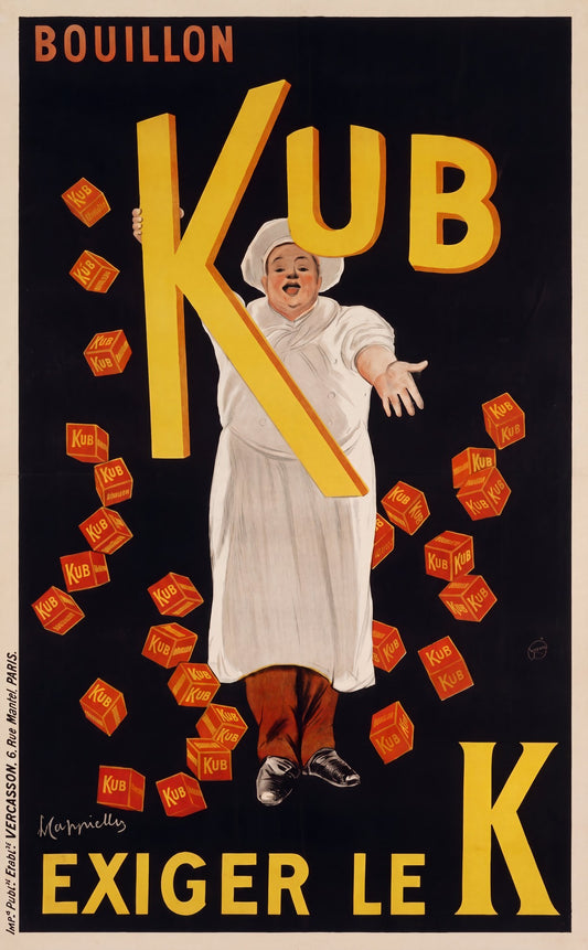 Bouillon Kub 1911 | Cappiello Chef Poster
