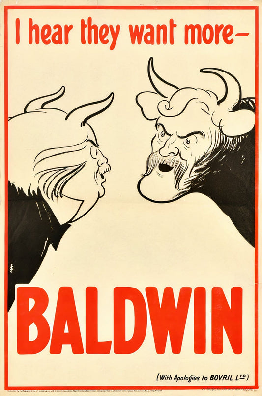 Baldwin Conservative 1929 | Gilroy Election Poster