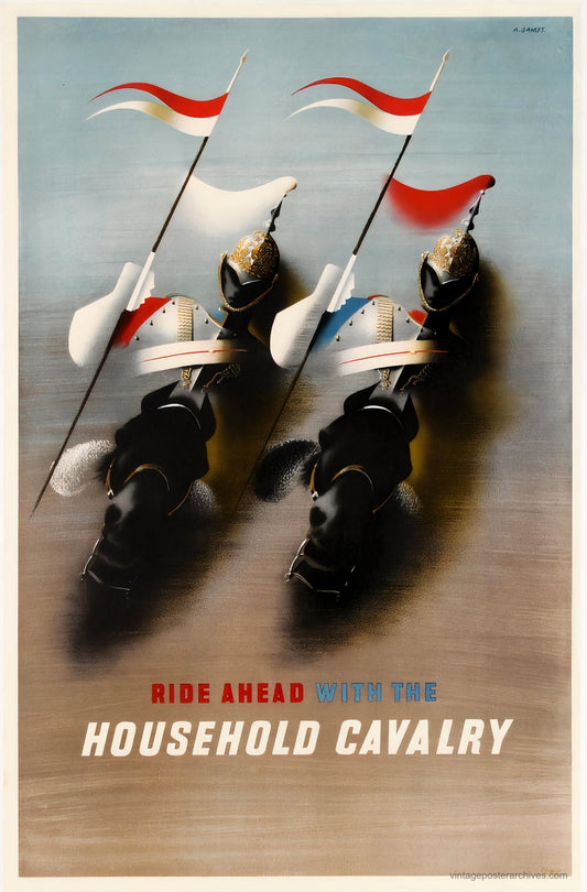 Household Cavalry 1949 | Abram Games Recruitment Poster