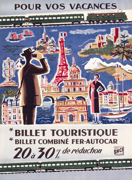 SNCF Tourism 1950s | French Railway Poster
