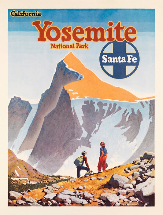Santa Fe Yosemite 1949 | Don Perceval Railway Poster